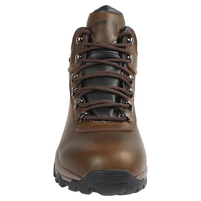 Northside Men's Vista Ridge Mid Waterproof Leather Hiking Boot in Brown