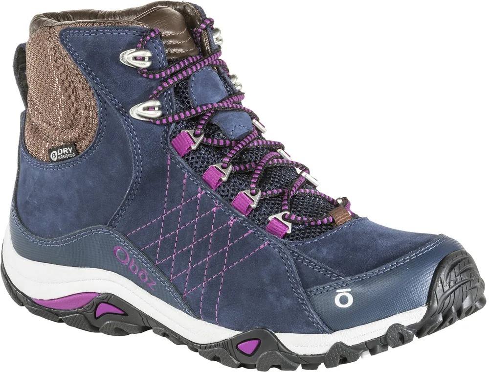 Oboz Womens Sapphire Mid Waterproof Hiking Boot- Huckleberry