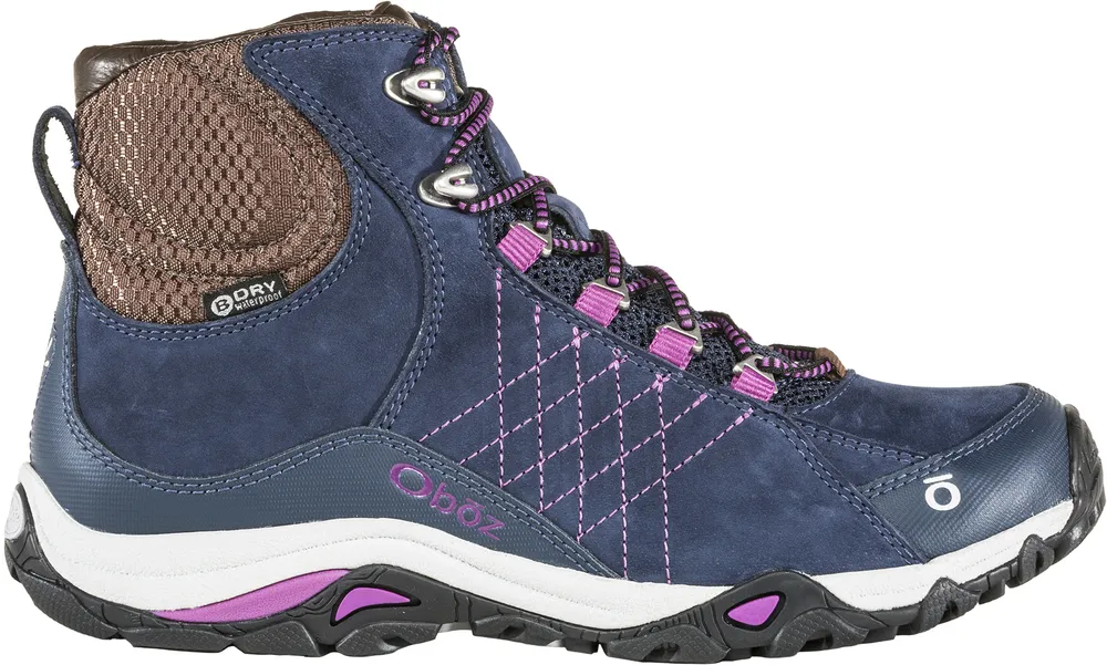 Oboz Womens Sapphire Mid Waterproof Hiking Boot- Huckleberry