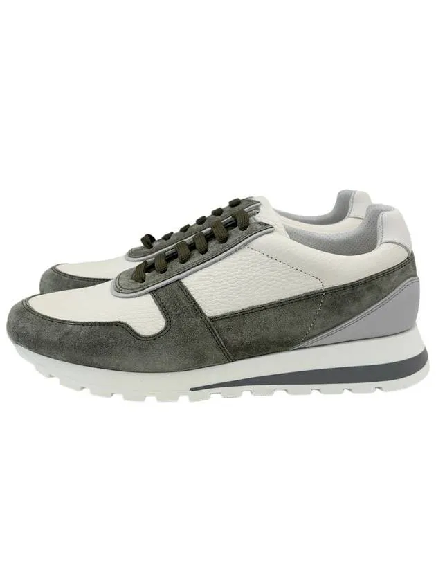 OLIMPO Texture Leather & Suede Sneakers MZUAVLA289 B0081186999