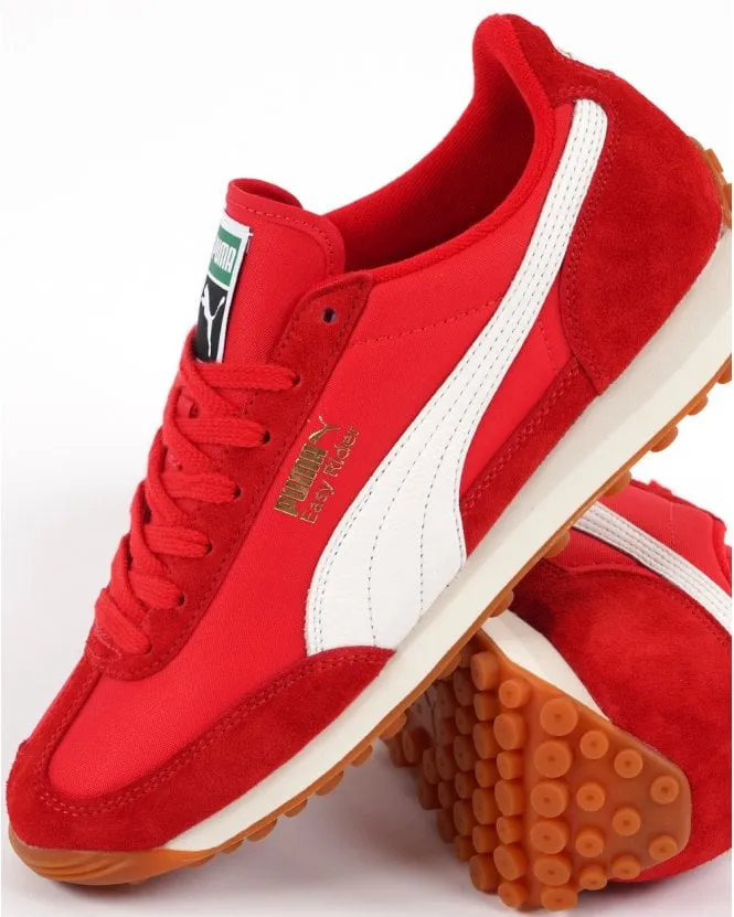 Puma Easy Rider Vintage Trainers Red White