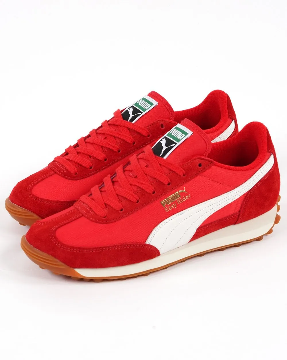 Puma Easy Rider Vintage Trainers Red White