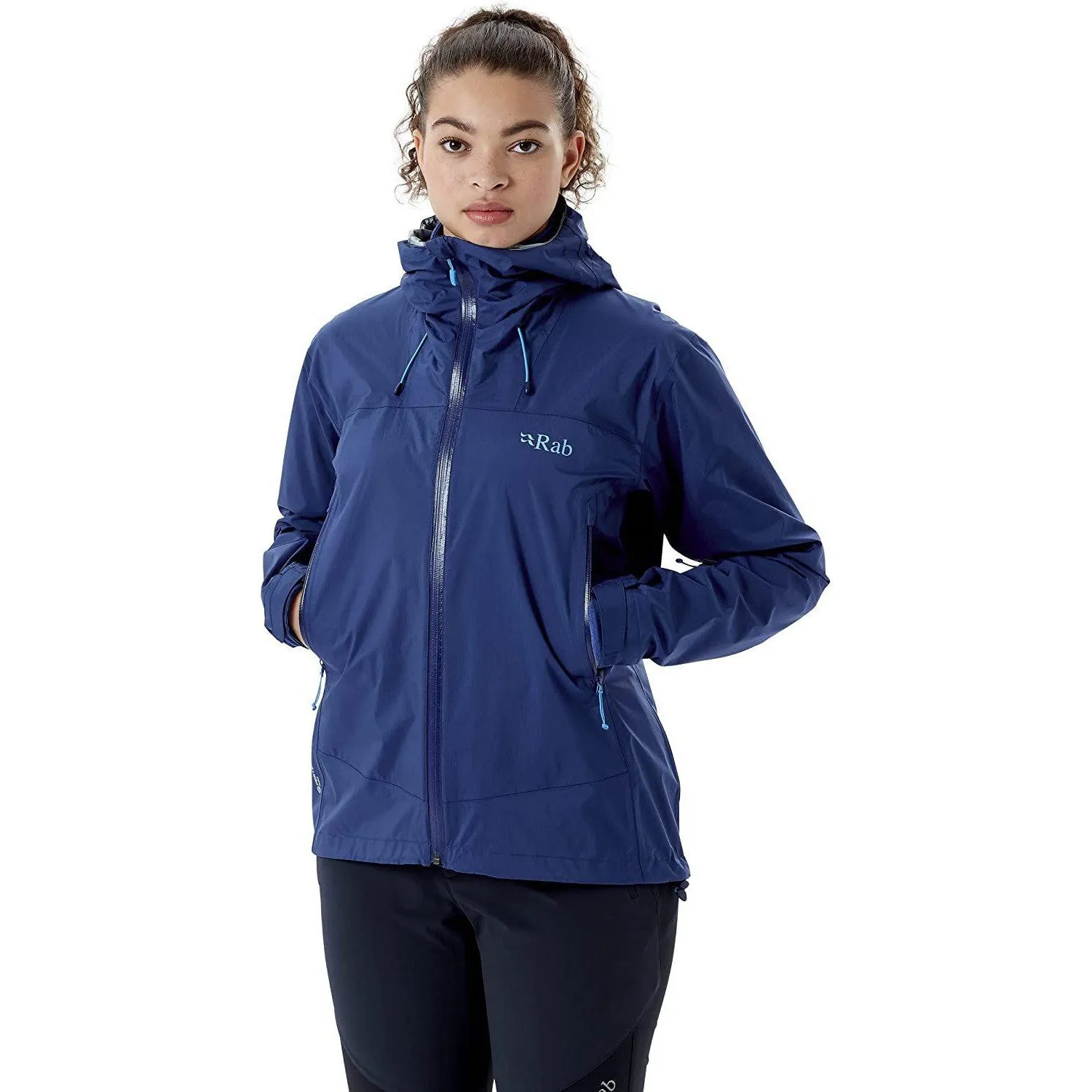 RAB Women's Downpour Plus 2.0 Waterproof Breathable Jacket for Hiking and Climbing