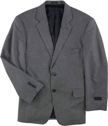 Sean John Mens Houndstooth Two Button Blazer Jacket