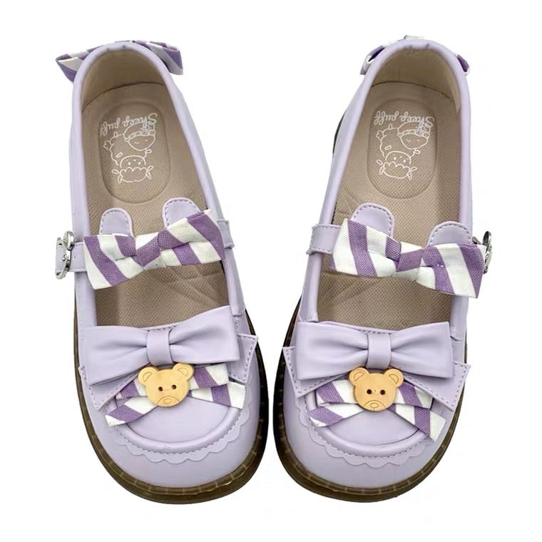 sheep puff Lolita little bear courage flat shoes