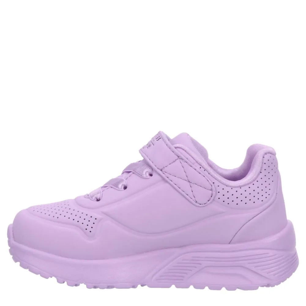 SKECHERS  GIRLS TODDLER JGOLDCROWN UNO LITE SNEAKER