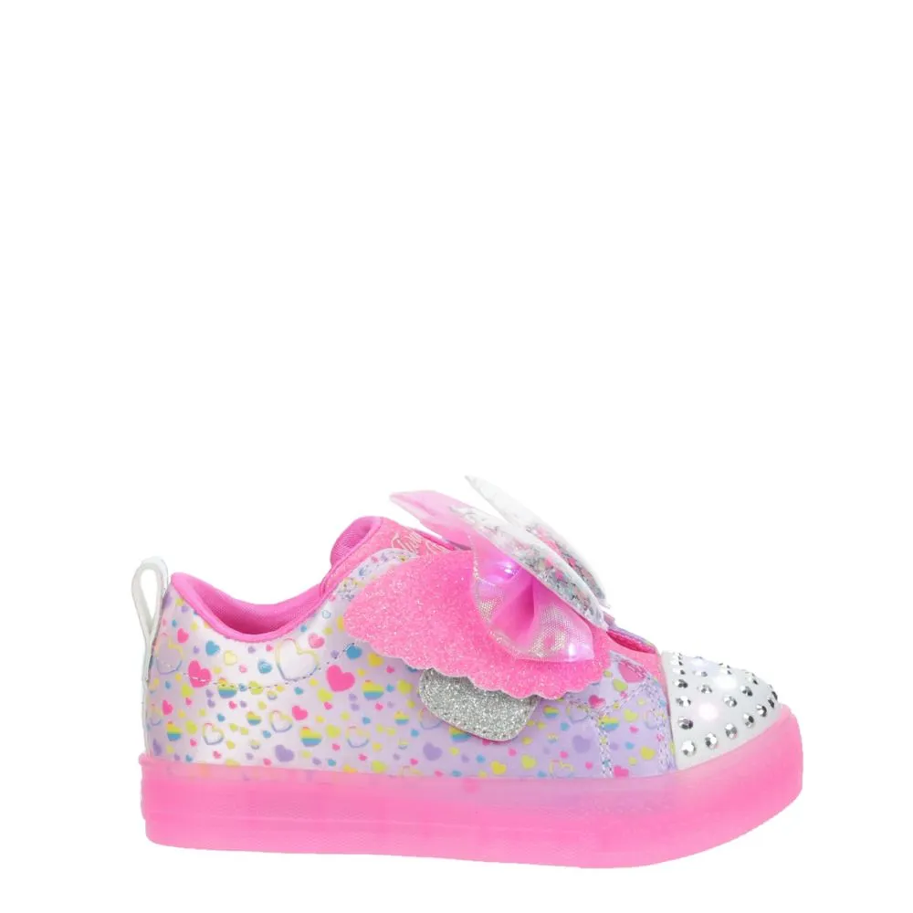 SKECHERS  GIRLS TODDLER SHUFFLE BRIGHTS LIGHTED SNEAKER