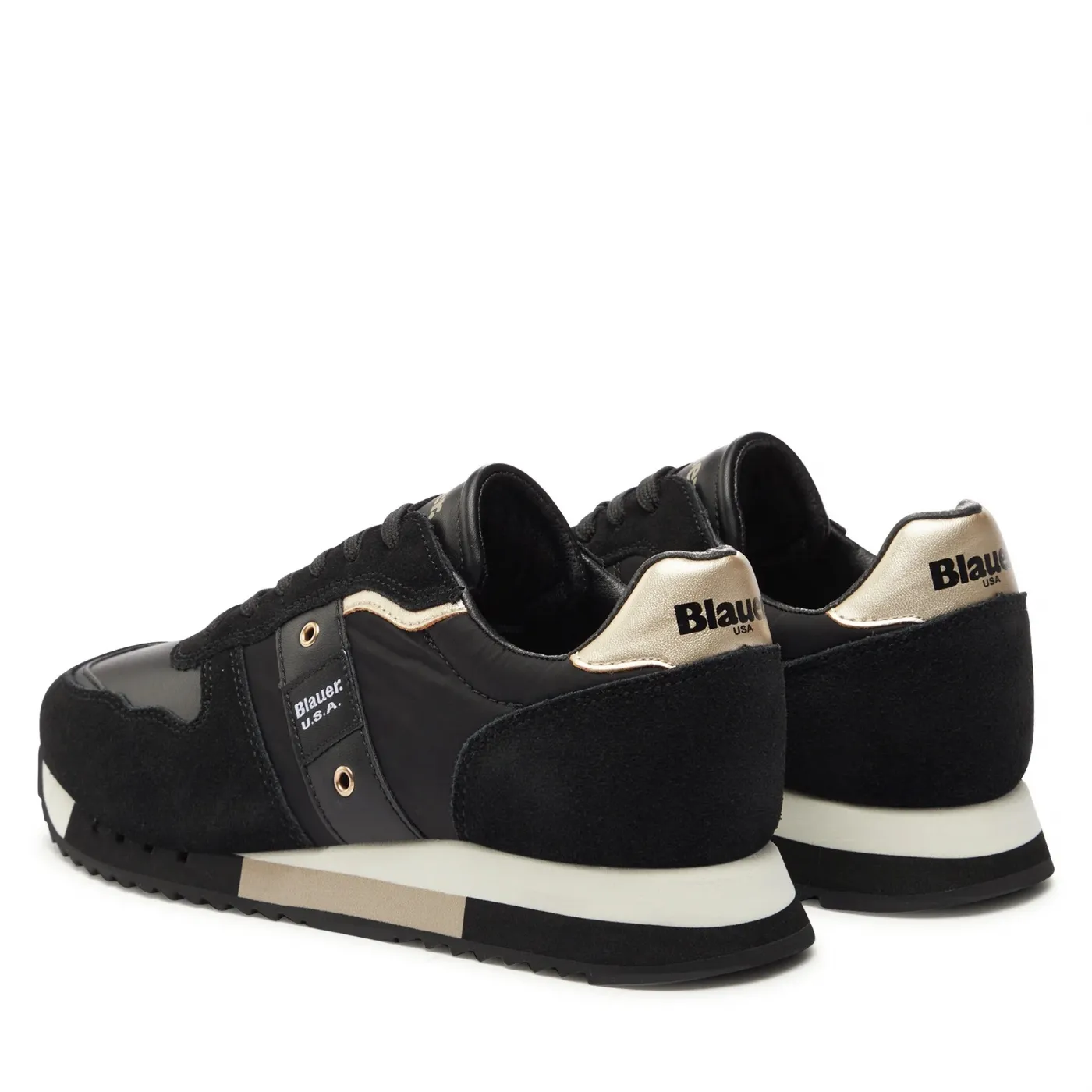 SNEAKERS BLAUER DONNA NYLON/SUEDE F3MELROSE01/NYP BLK