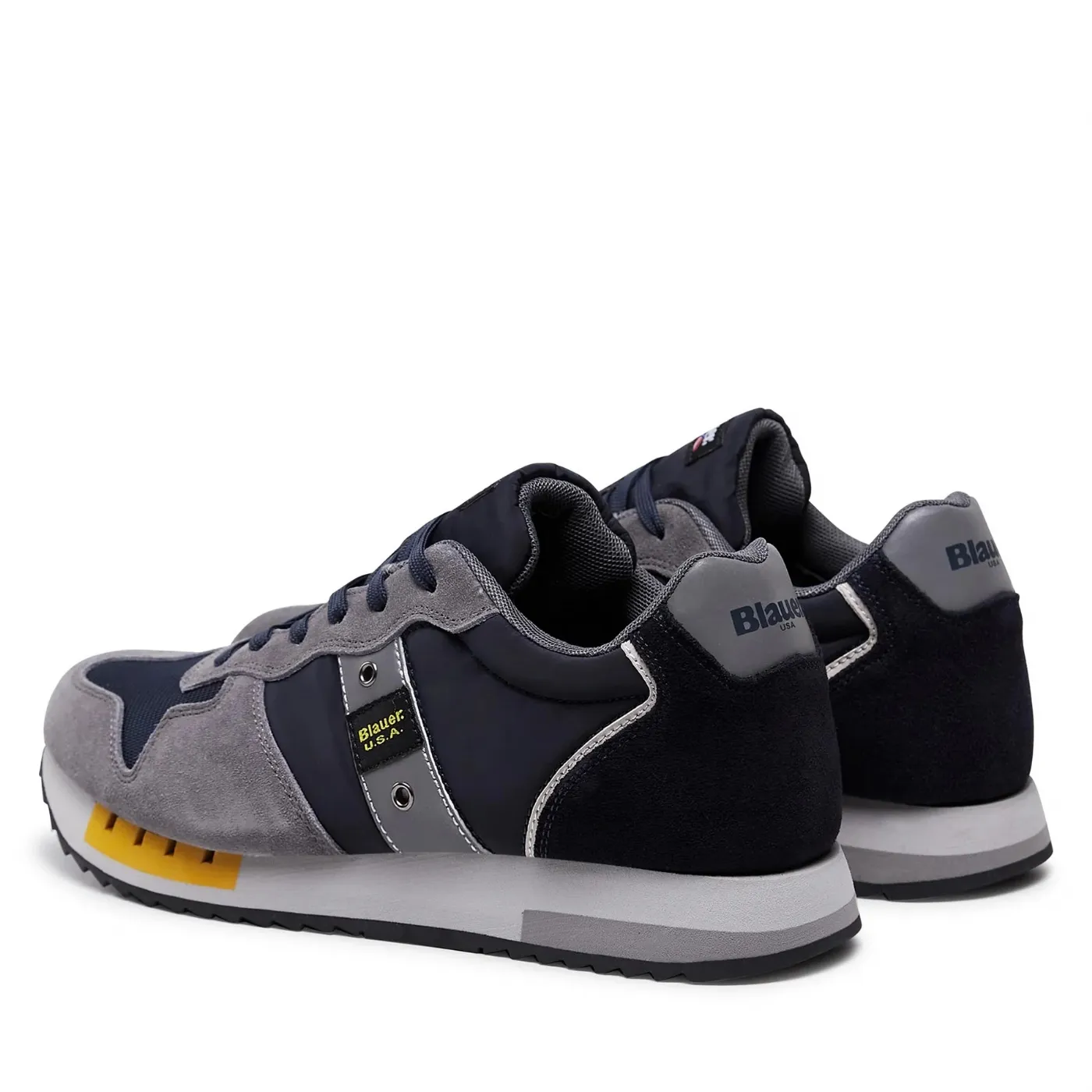 SNEAKERS BLAUER UOMO MESH/SUEDE RUNNING F3QUEENS01/MES NVY/GRY