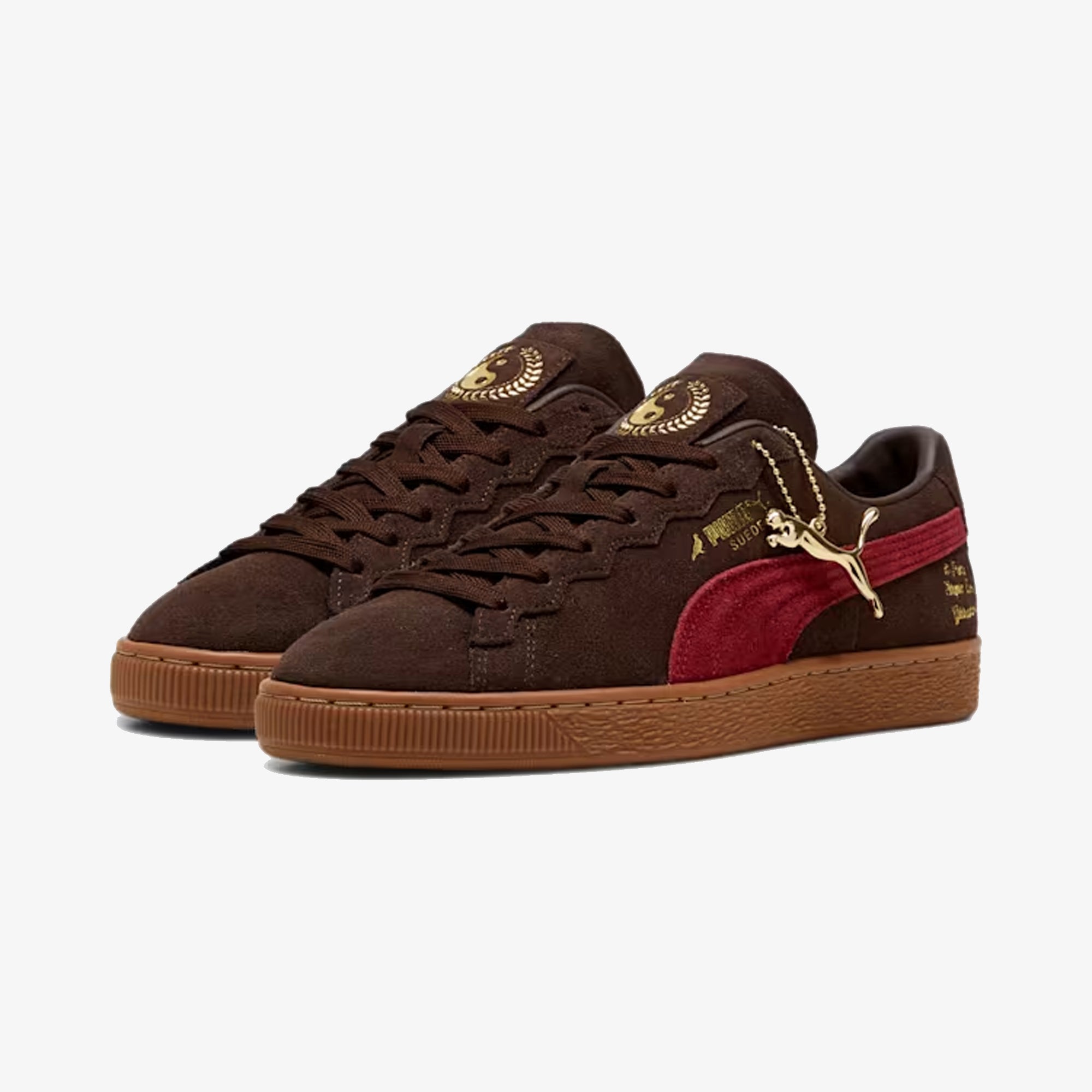 STAPLE B SUEDE 'DARK CHOCOLATE-RHUBARB'