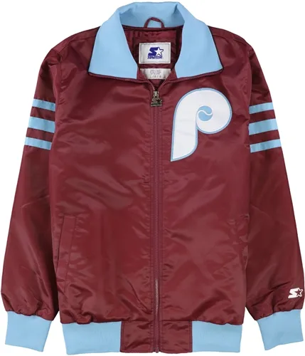 Starter Mens Philadelphia Phillies Varsity Jacket, TW1