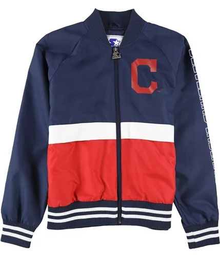 Starter Womens Cleveland Indians Bomber Jacket