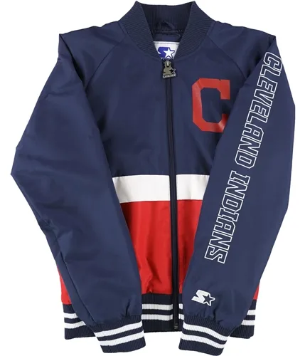 Starter Womens Cleveland Indians Bomber Jacket