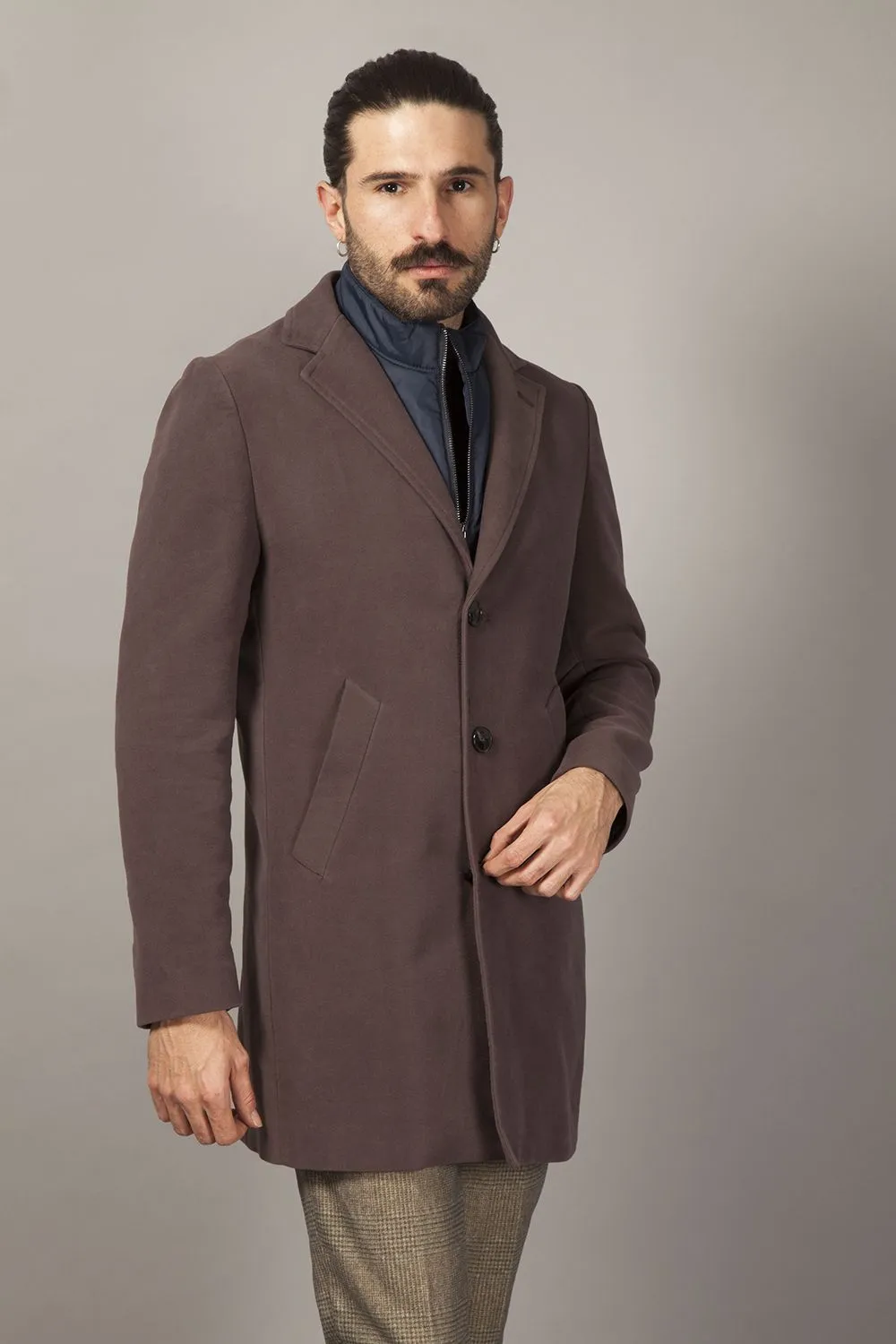 tiziano coat brown