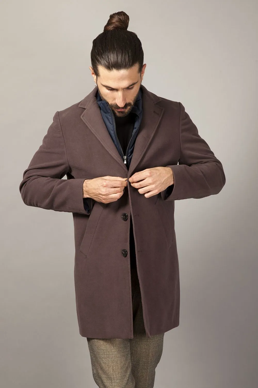 tiziano coat brown