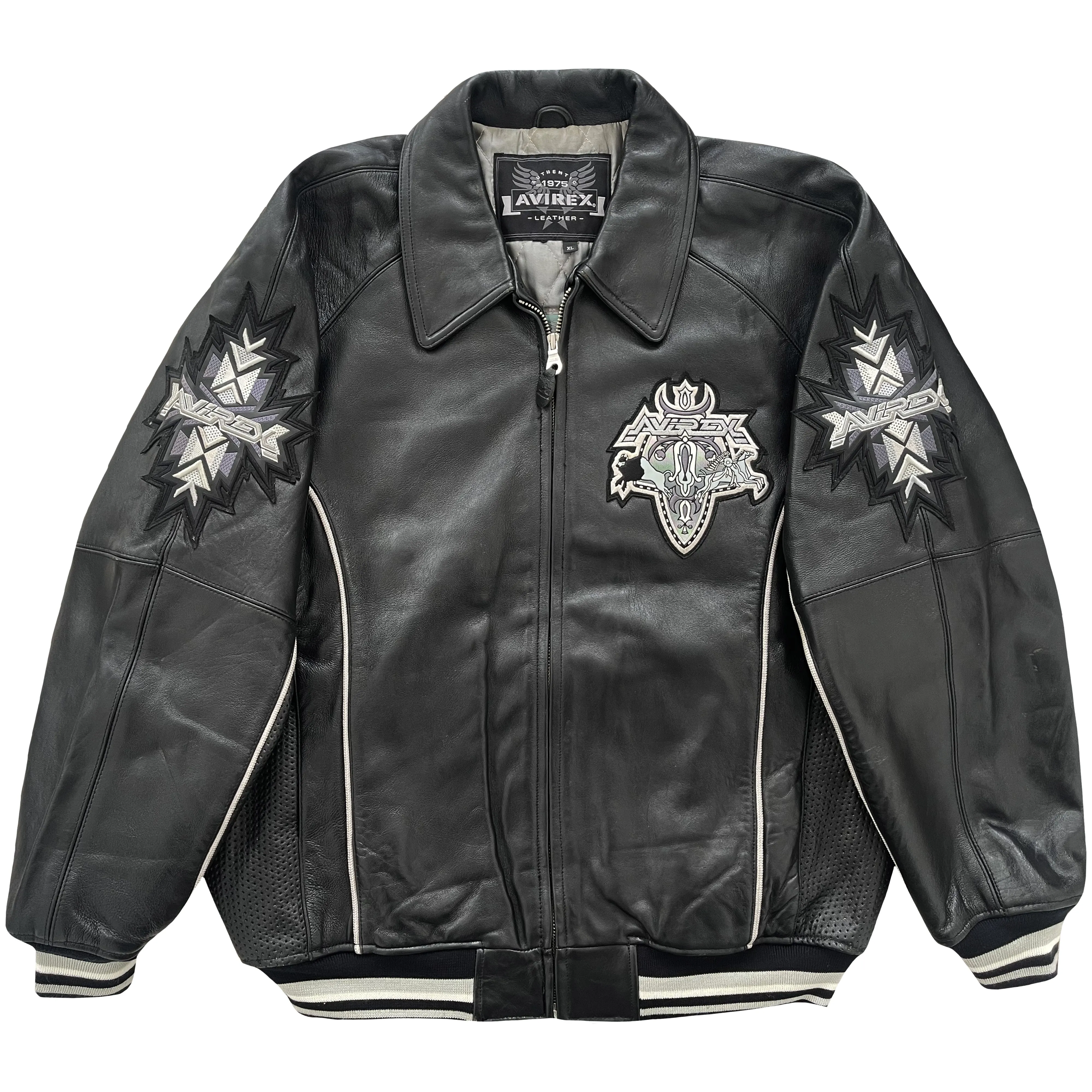 Vintage Avirex Leather Varsity Jacket