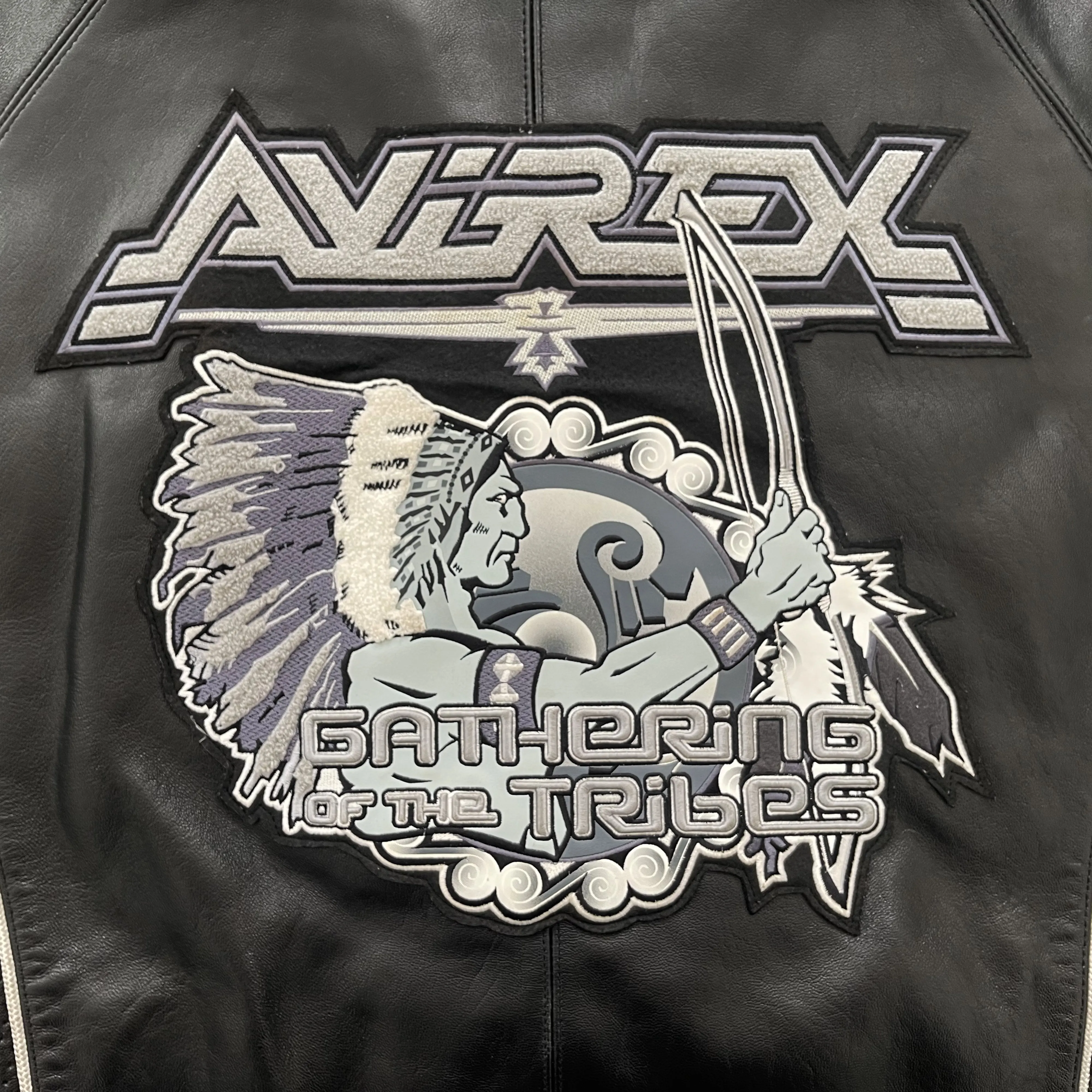 Vintage Avirex Leather Varsity Jacket