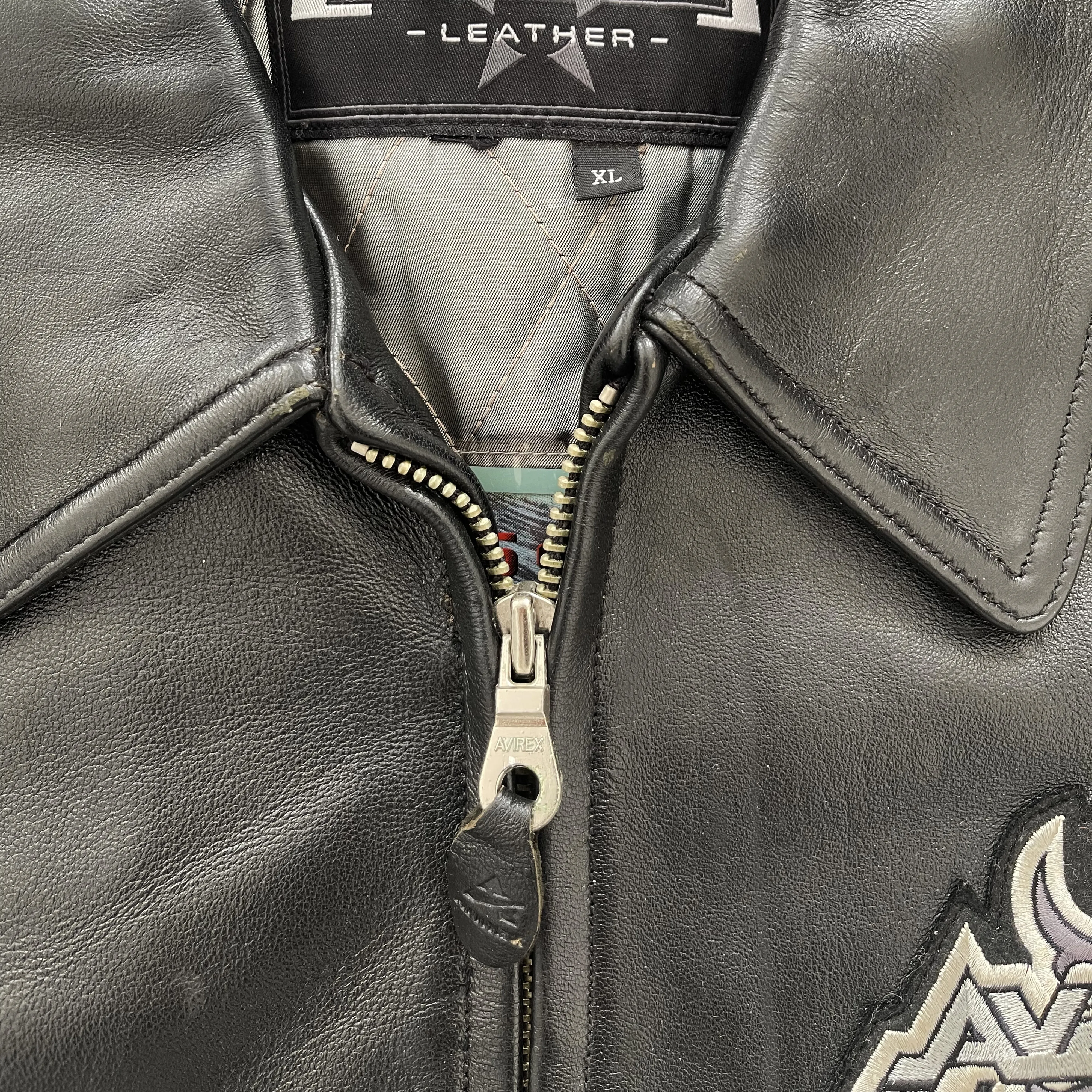 Vintage Avirex Leather Varsity Jacket