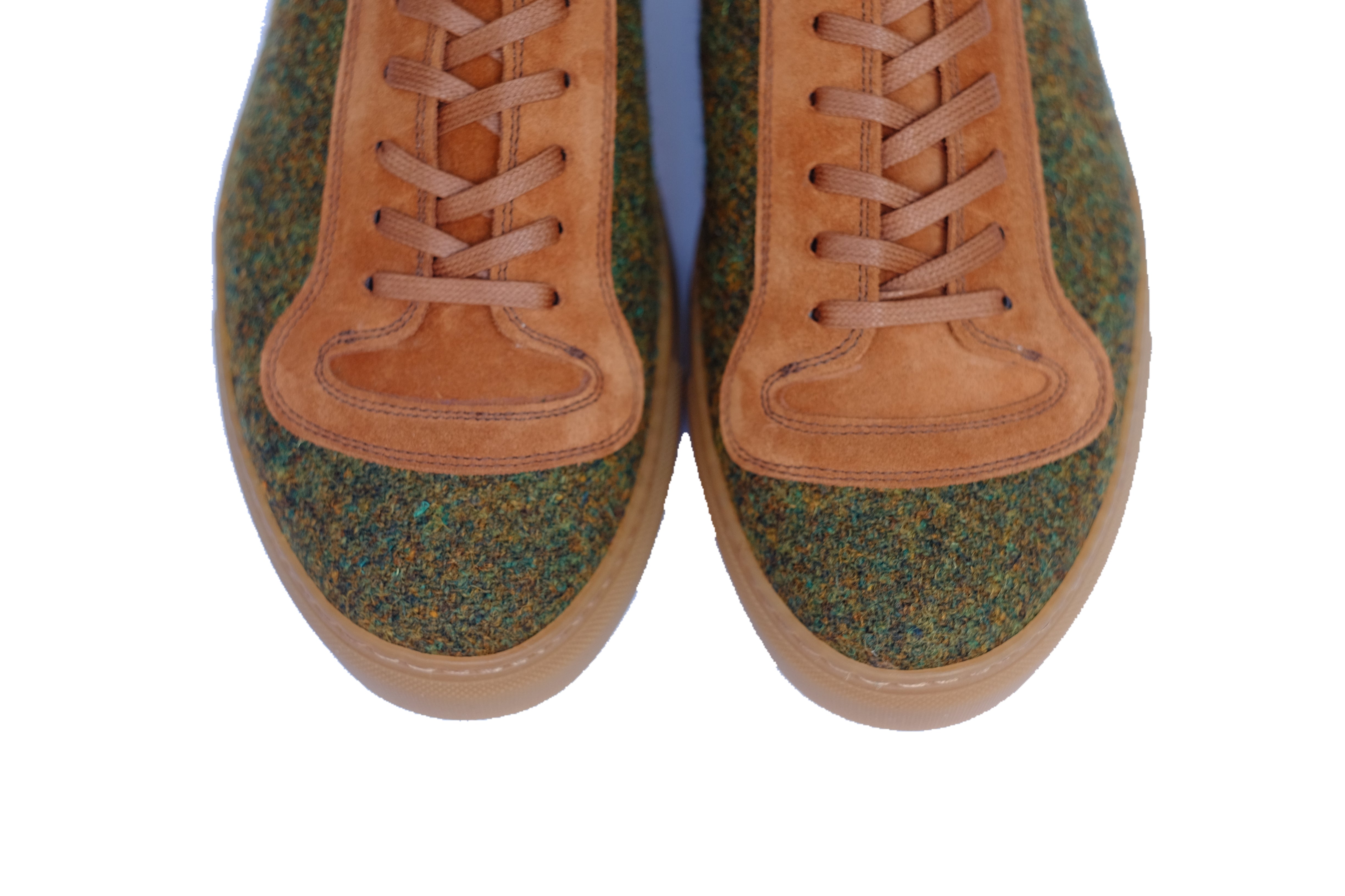 Woodinville - Forest Green Medley Tweed / Cumin Suede